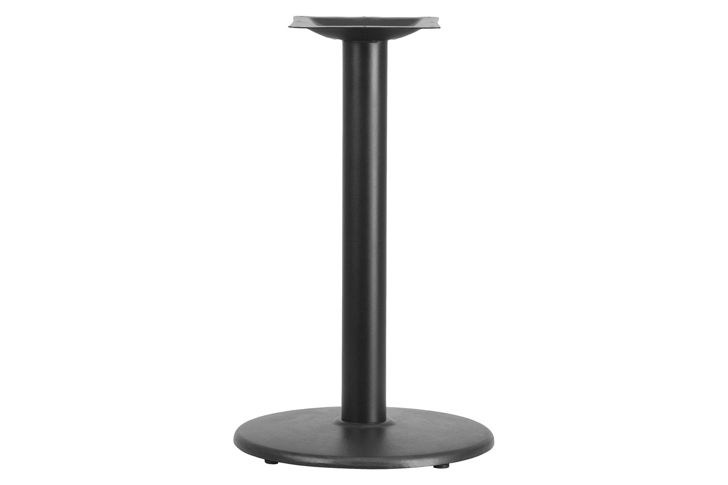 BLNK Beverly Round Restaurant Table Base with Table Height Column - 18"D