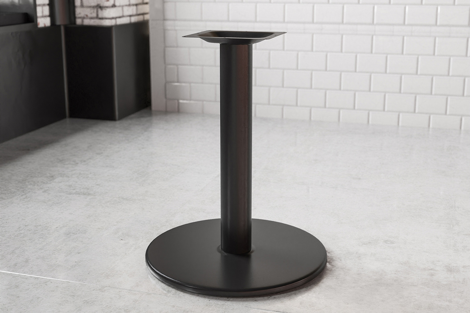 BLNK - Beverly Round Restaurant Table Base with Table Height Column