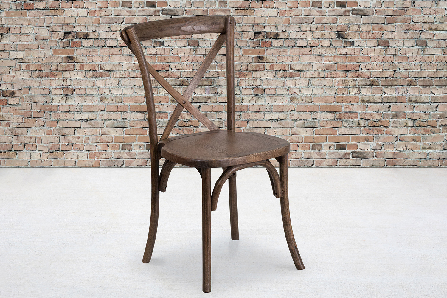 BLNK - HERCULES Series Wood Stackable Cross Back Chair