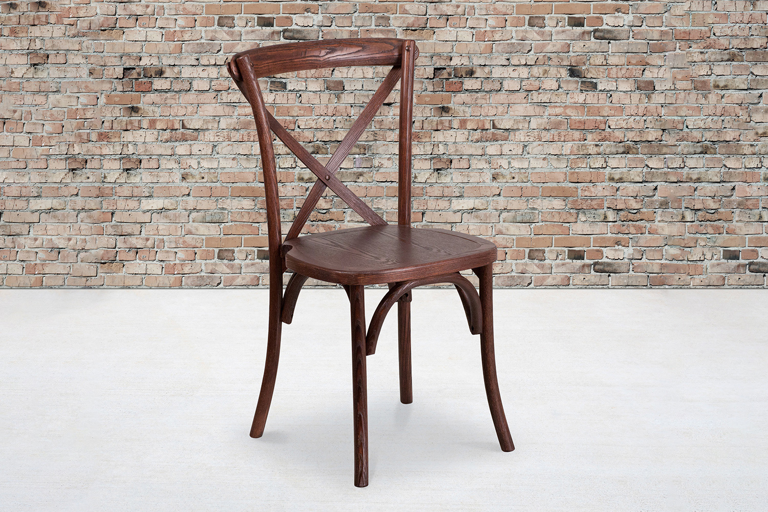 BLNK - HERCULES Series Wood Stackable Cross Back Chair