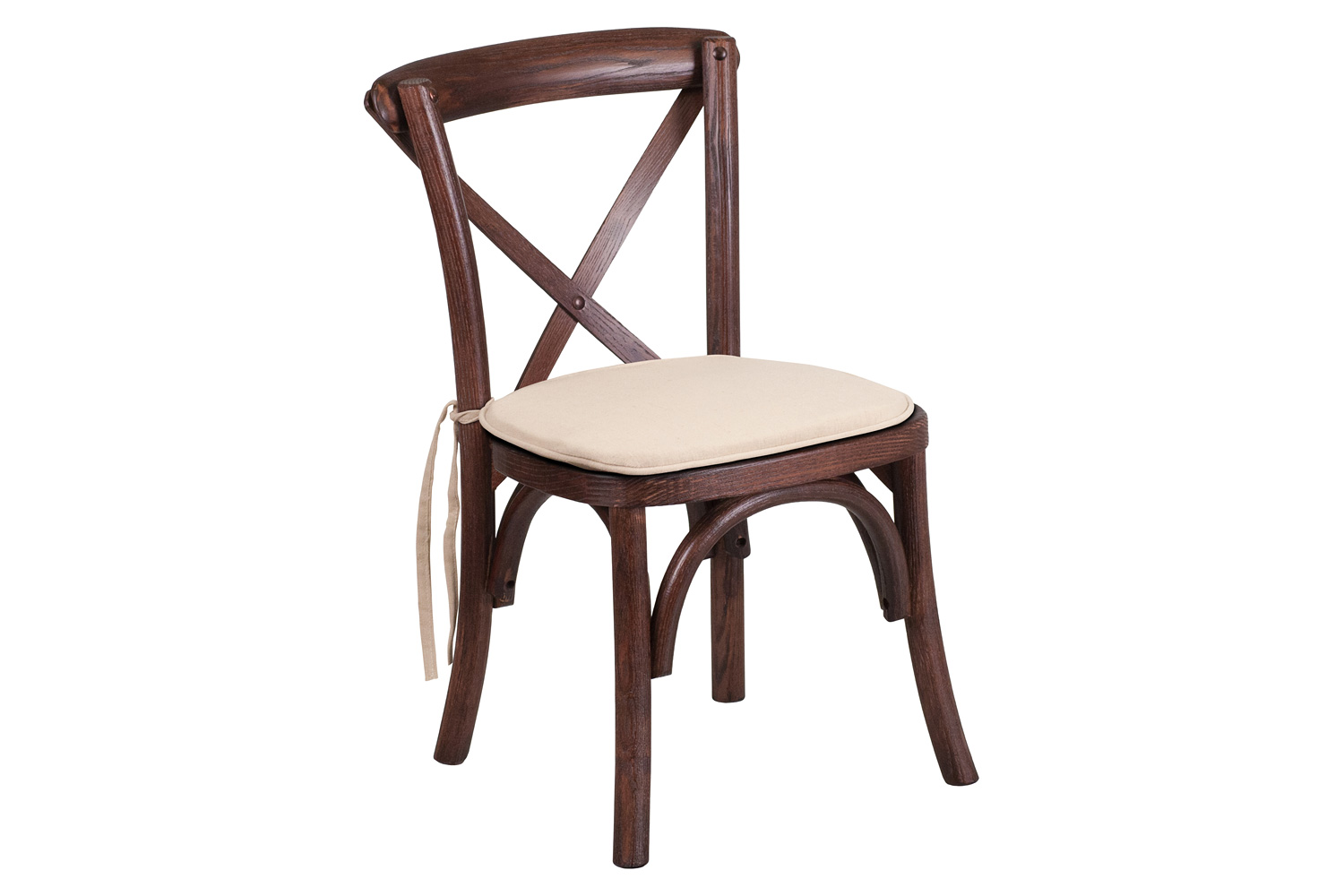 BLNK HERCULES Series Wood Stackable Kids Cross Back Chair with Cushion