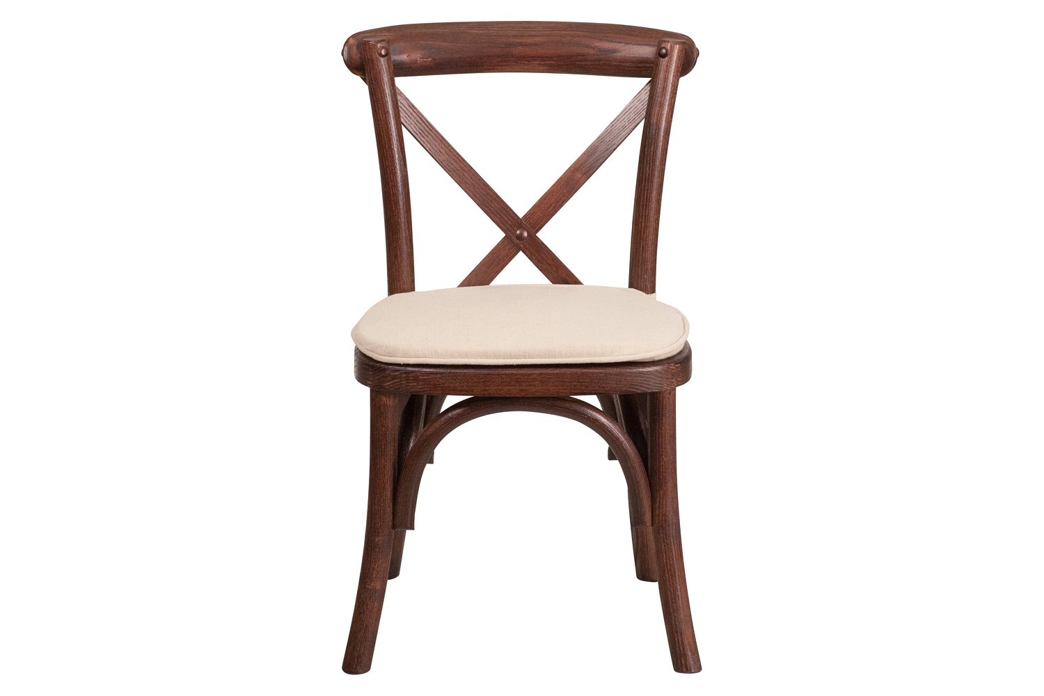 BLNK HERCULES Series Wood Stackable Kids Cross Back Chair with Cushion