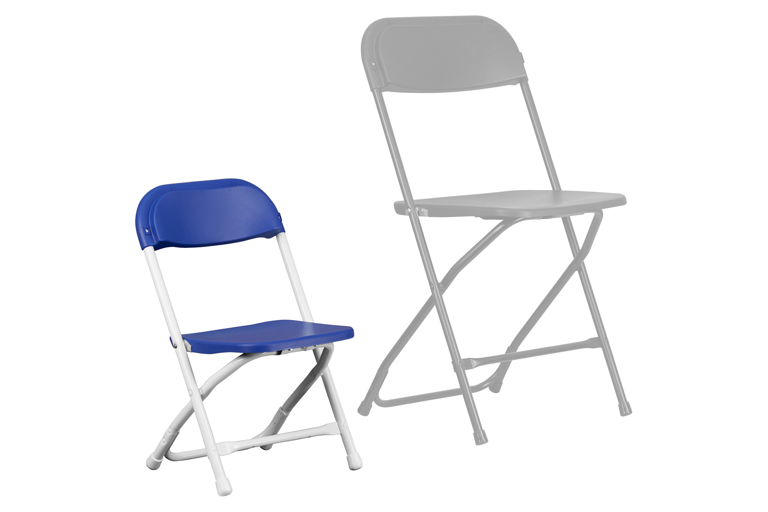BLNK Timmy Kids Plastic Folding Chair - Blue
