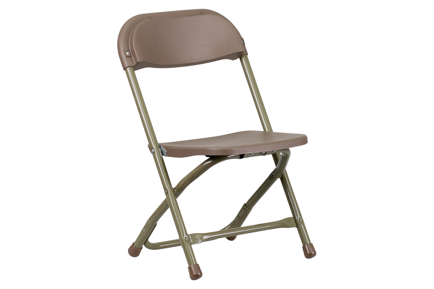 BLNK Timmy Kids Plastic Folding Chair - Brown