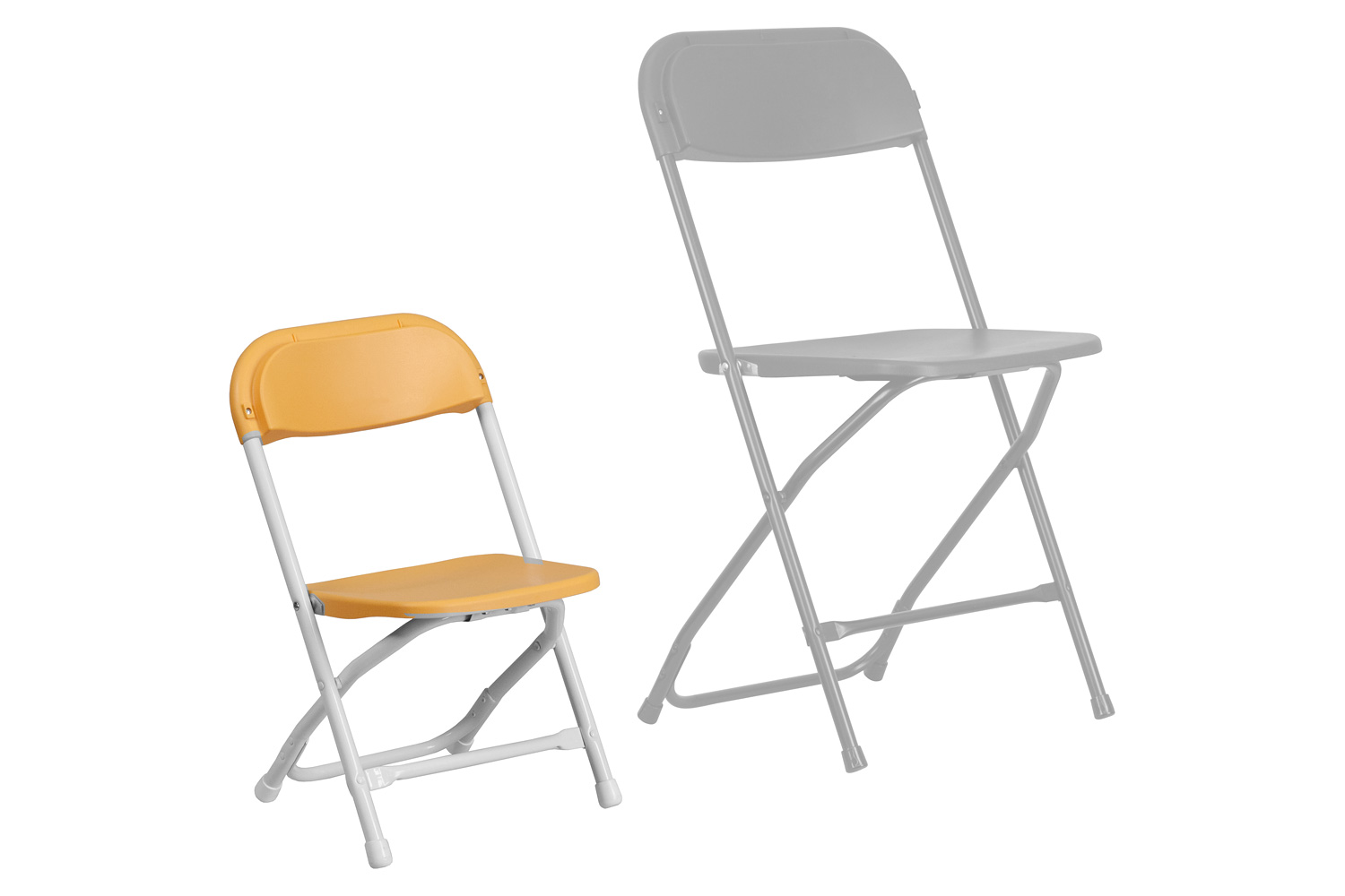 BLNK Timmy Kids Plastic Folding Chair - Yellow