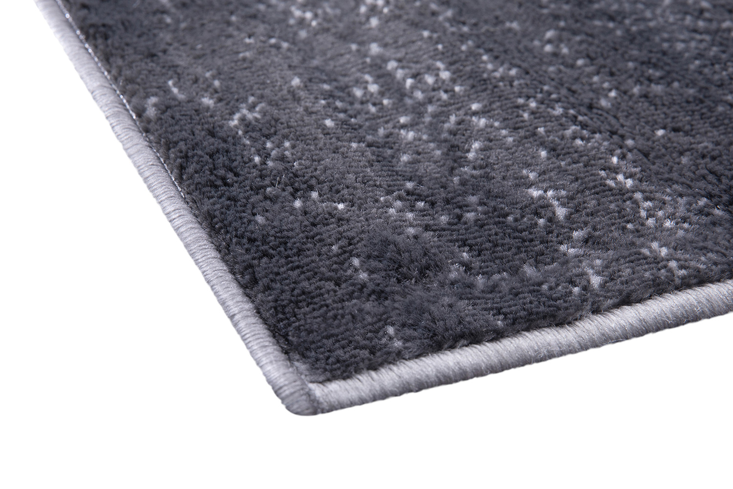BLNK Harken Collection Geometric Olefin Area Rug with Jute Backing - Black/Gray, 5'W x 7'L