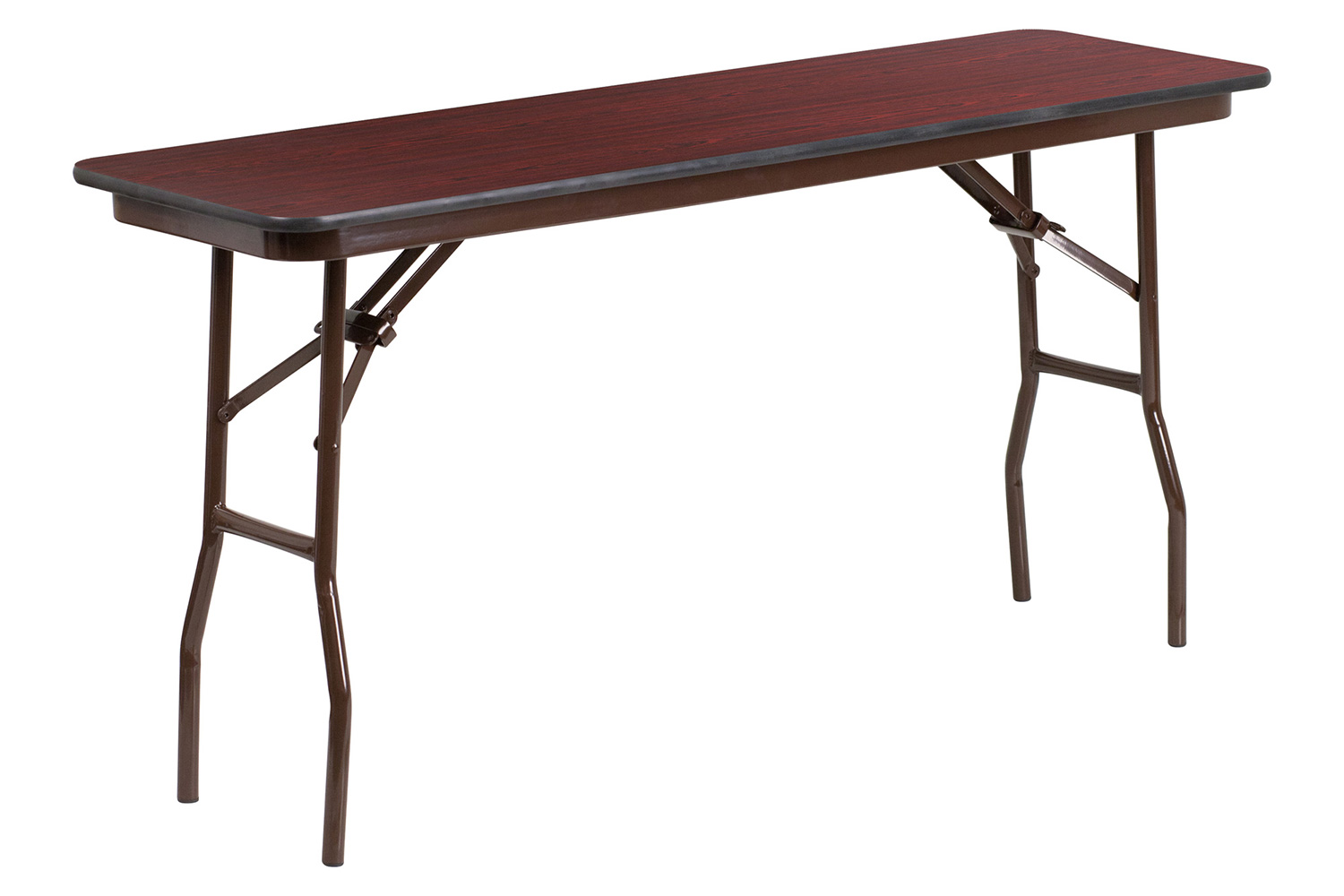 BLNK - Frankie Mahogany Melamine Laminate Folding Training Table