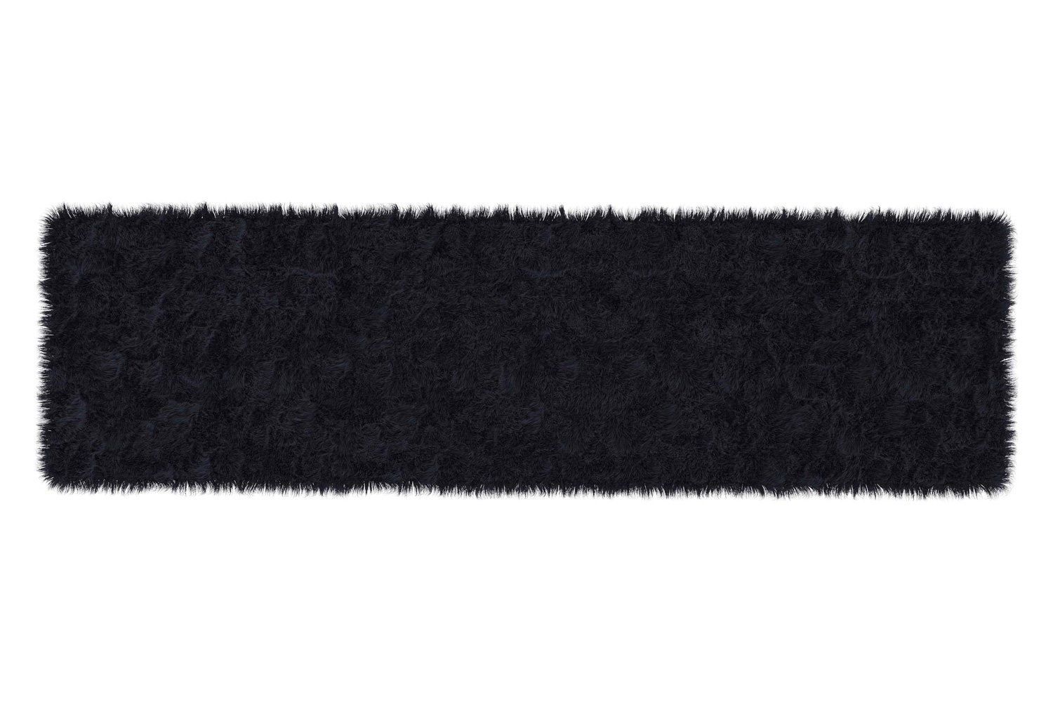 BLNK - Chalet Collection Faux Fur Area Rug with Polyester Backing