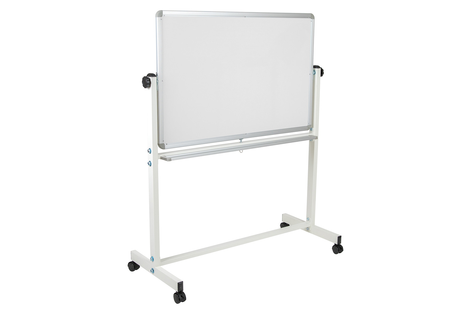 BLNK HERCULES Series Double-Sided Mobile White Board with Pen Tray - 45.25"W x 54.75"H