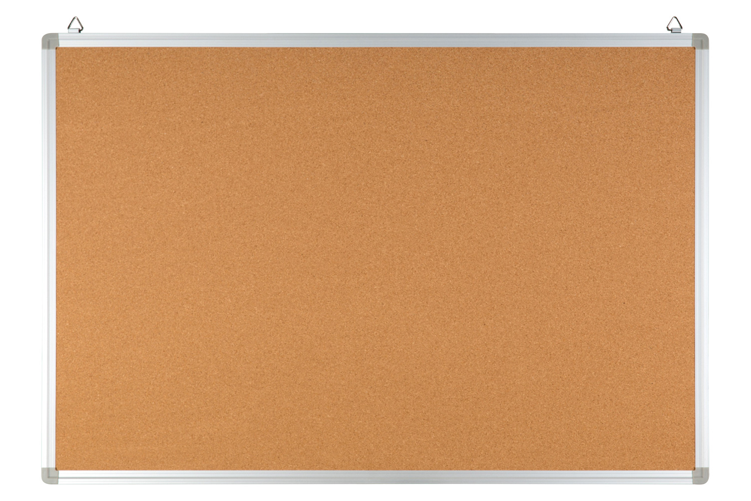 BLNK HERCULES Series Natural Cork Board with Aluminum Frame - 35.5"W x 23.5"H