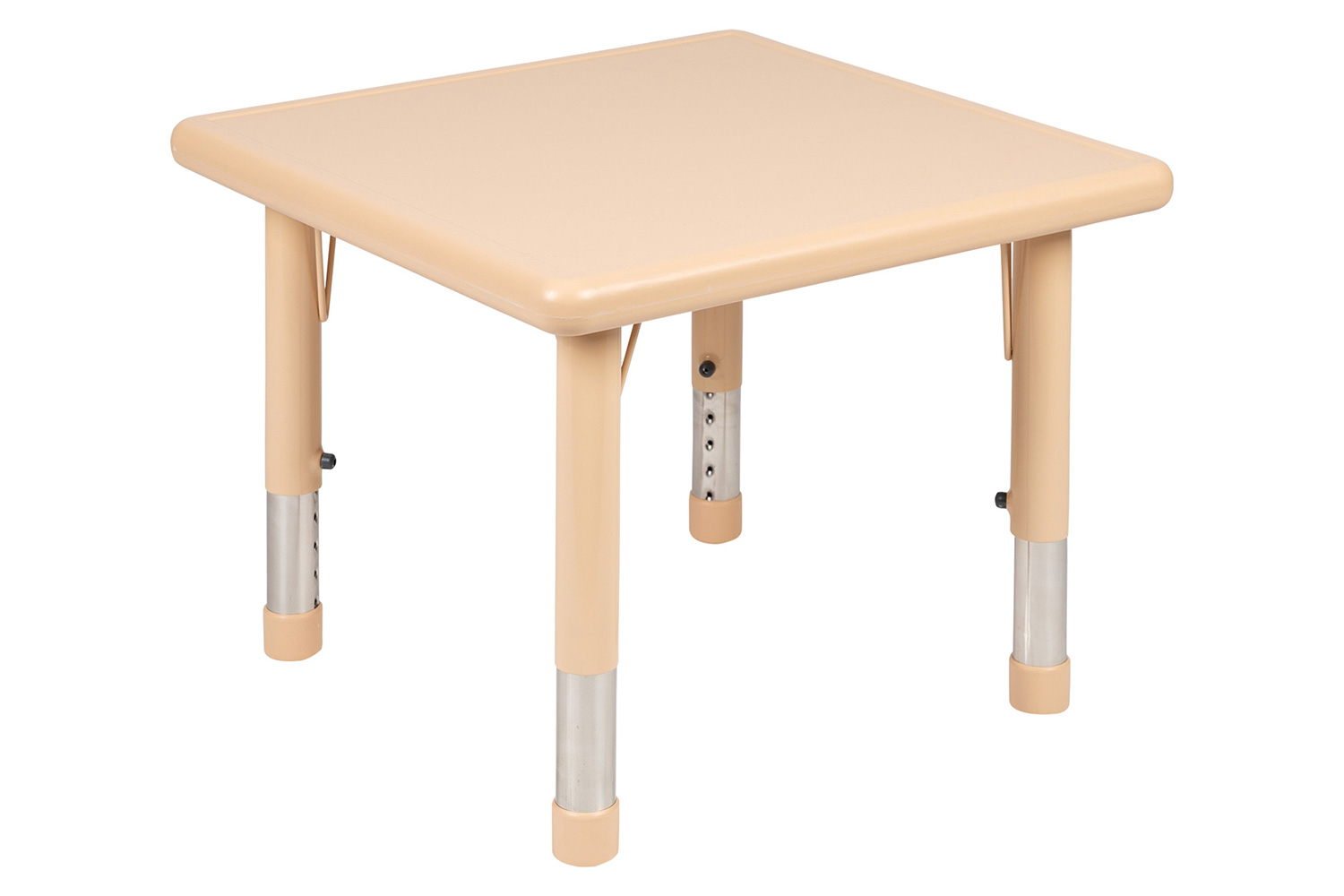 BLNK Wren Square Plastic Adjustable Activity Table - Natural