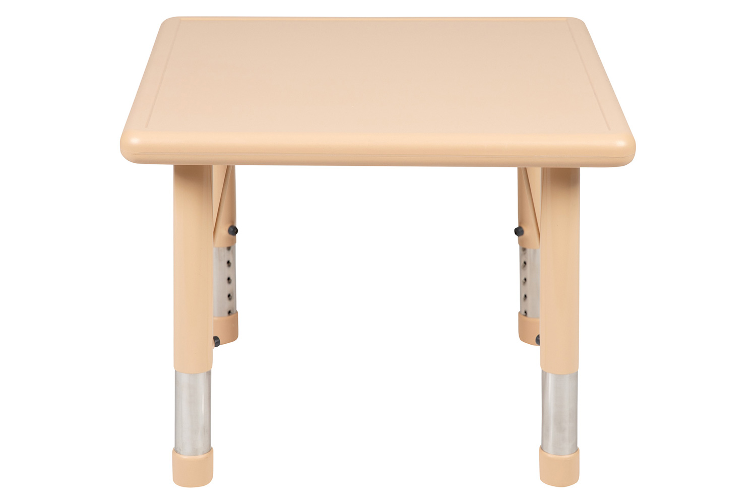 BLNK Wren Square Plastic Adjustable Activity Table - Natural