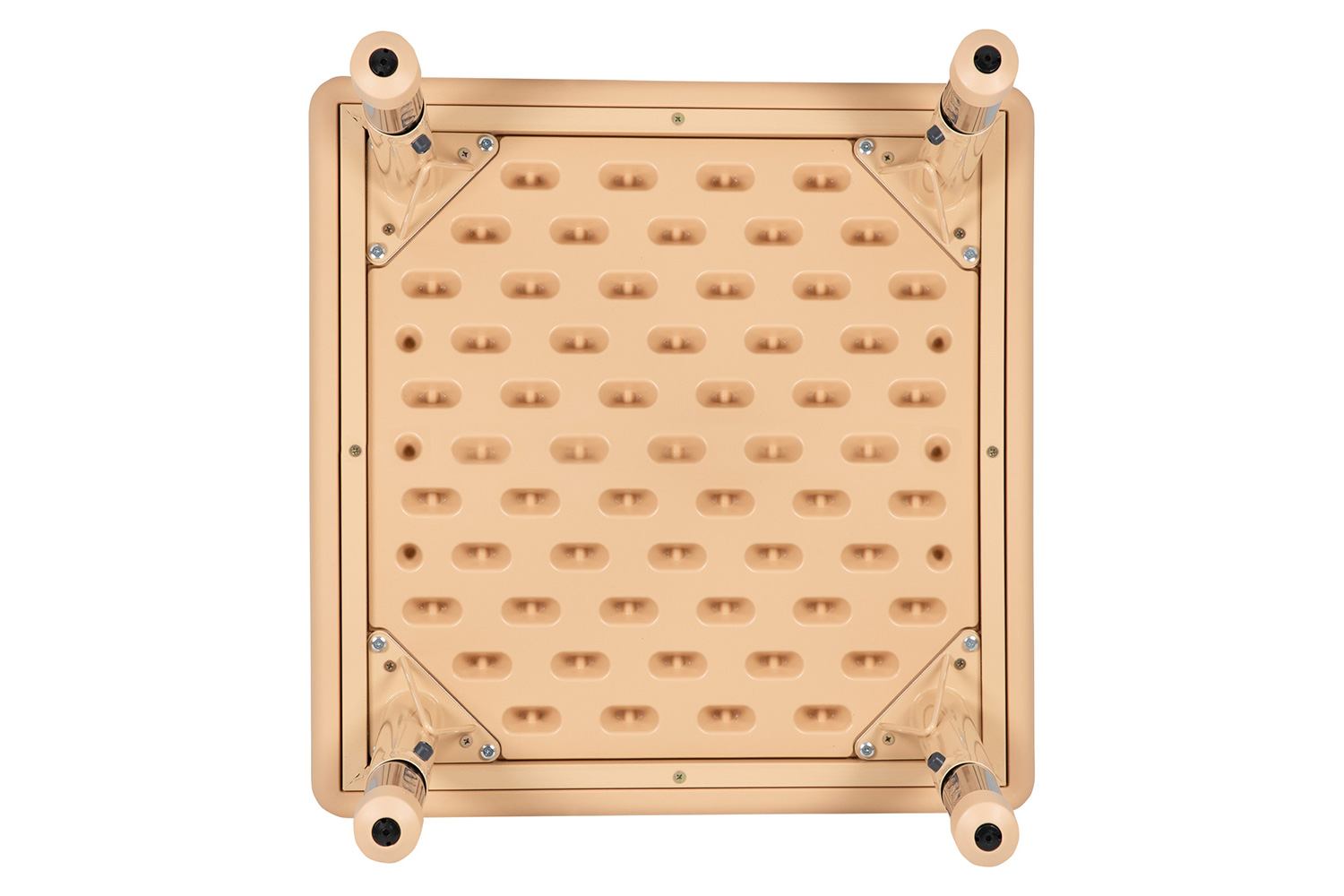 BLNK Wren Square Plastic Adjustable Activity Table - Natural