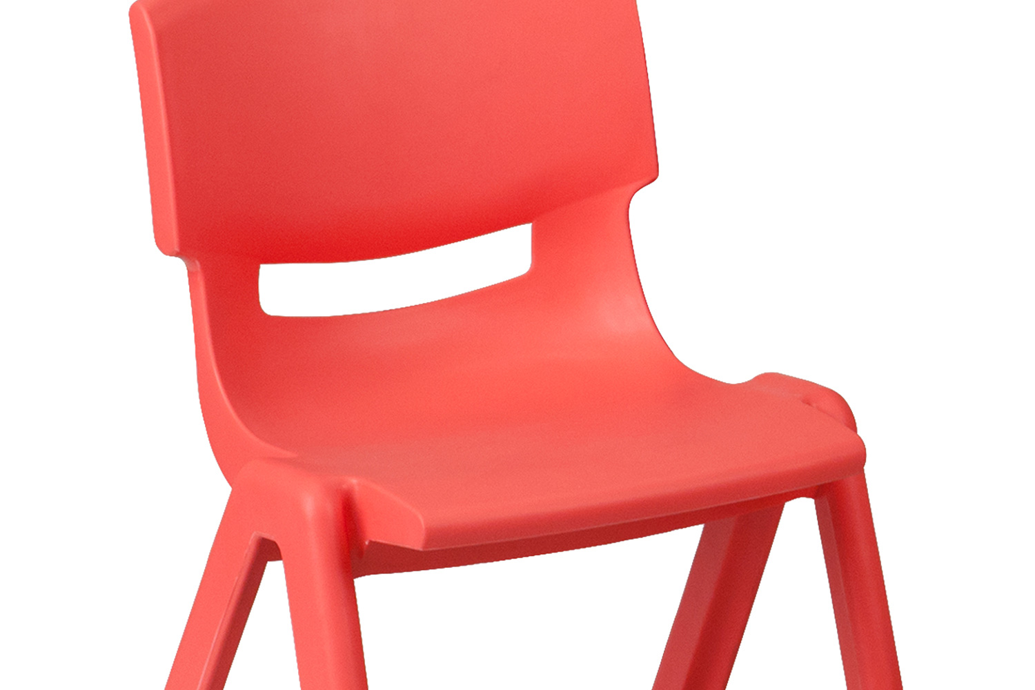 BLNK Emmy Rectangular Plastic Height Adjustable Activity Table Set - Red, 23.625"W x 47.25"L, with 6 Chairs