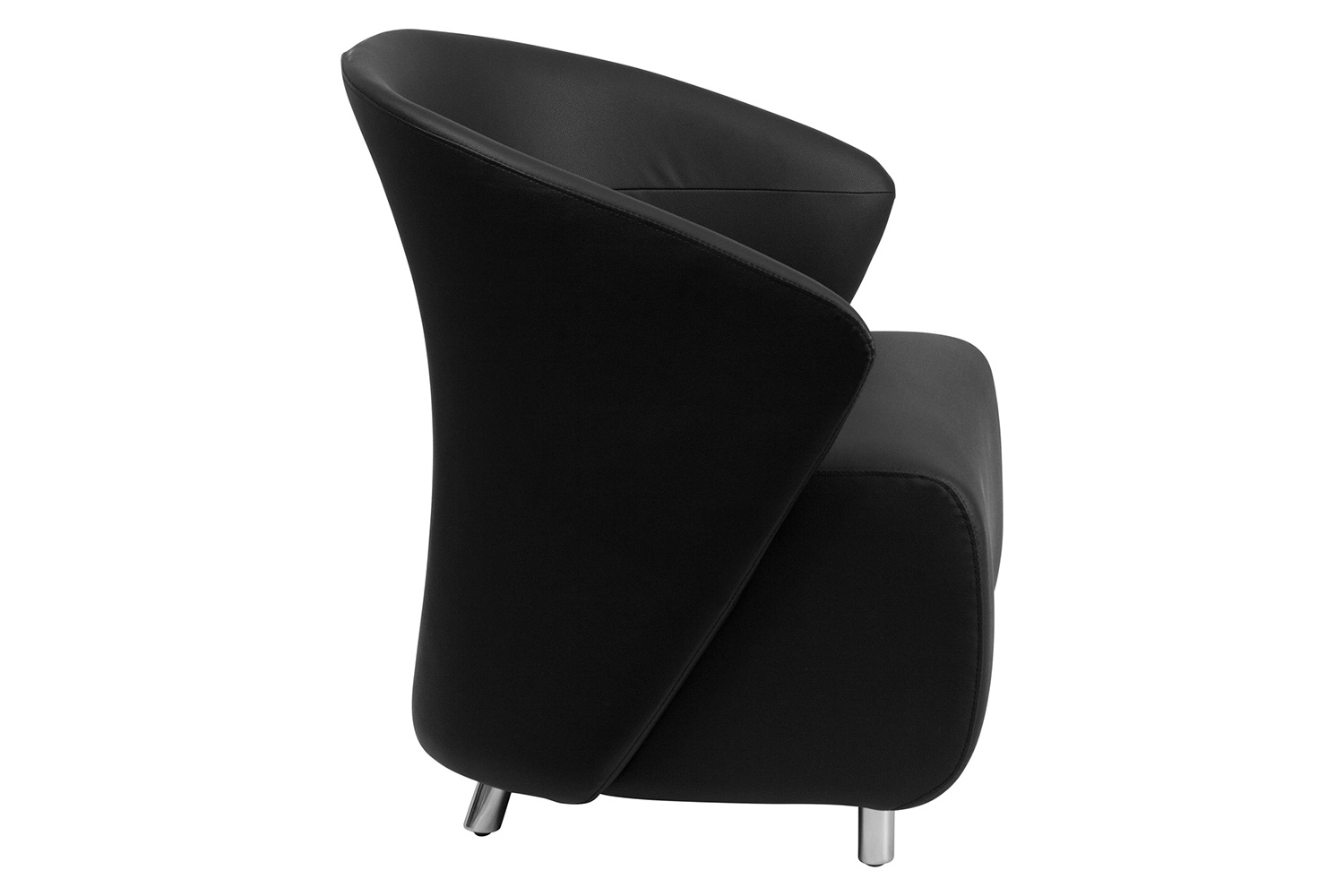 BLNK - Pasithea LeatherSoft Curved Barrel Back Lounge Chair