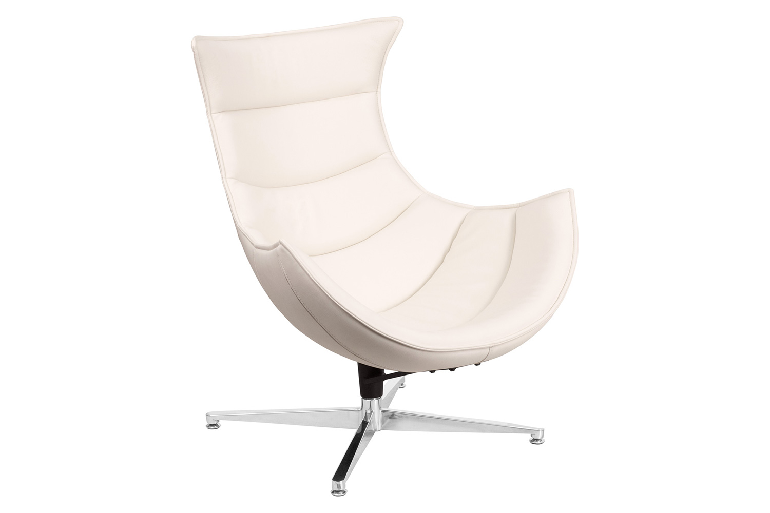 BLNK - Pasithea LeatherSoft Swivel Cocoon Chair