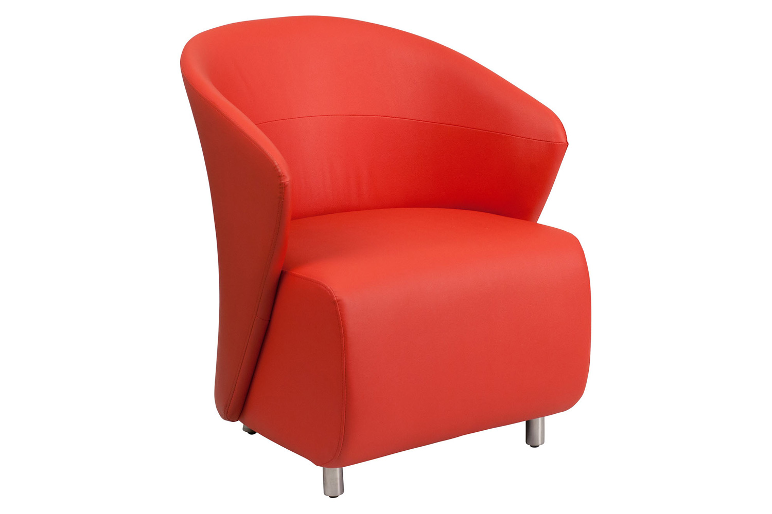 BLNK - Pasithea LeatherSoft Curved Barrel Back Lounge Chair