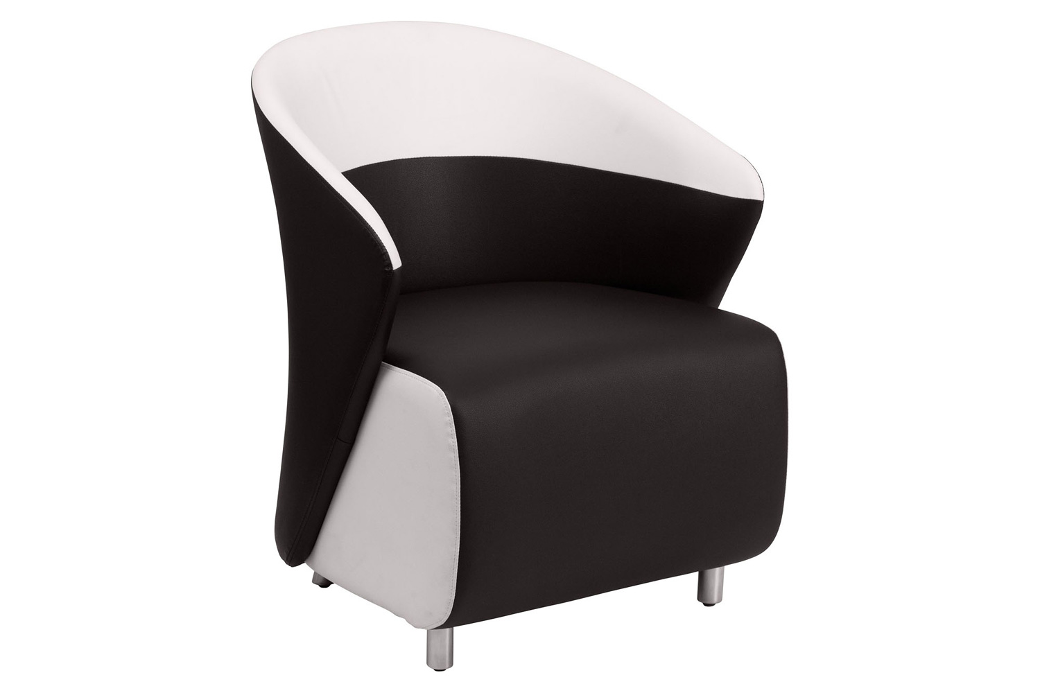 BLNK - Pasithea LeatherSoft Curved Barrel Back Lounge Chair