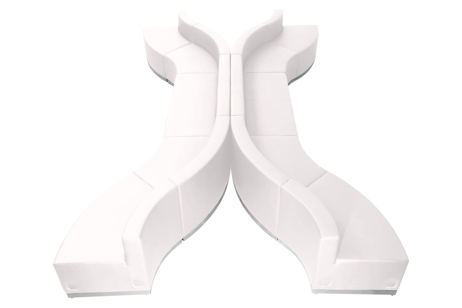 BLNK - HERCULES Alon Series Set 4 LeatherSoft Reception Configuration 10 Pieces