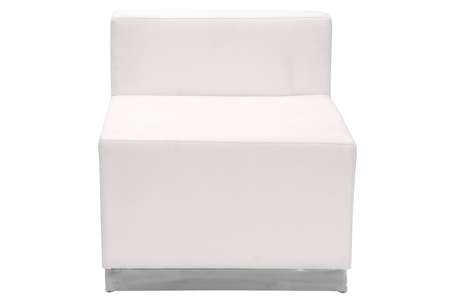 BLNK HERCULES Alon Series Set 2 LeatherSoft Reception Configuration 3 Pieces - Melrose White