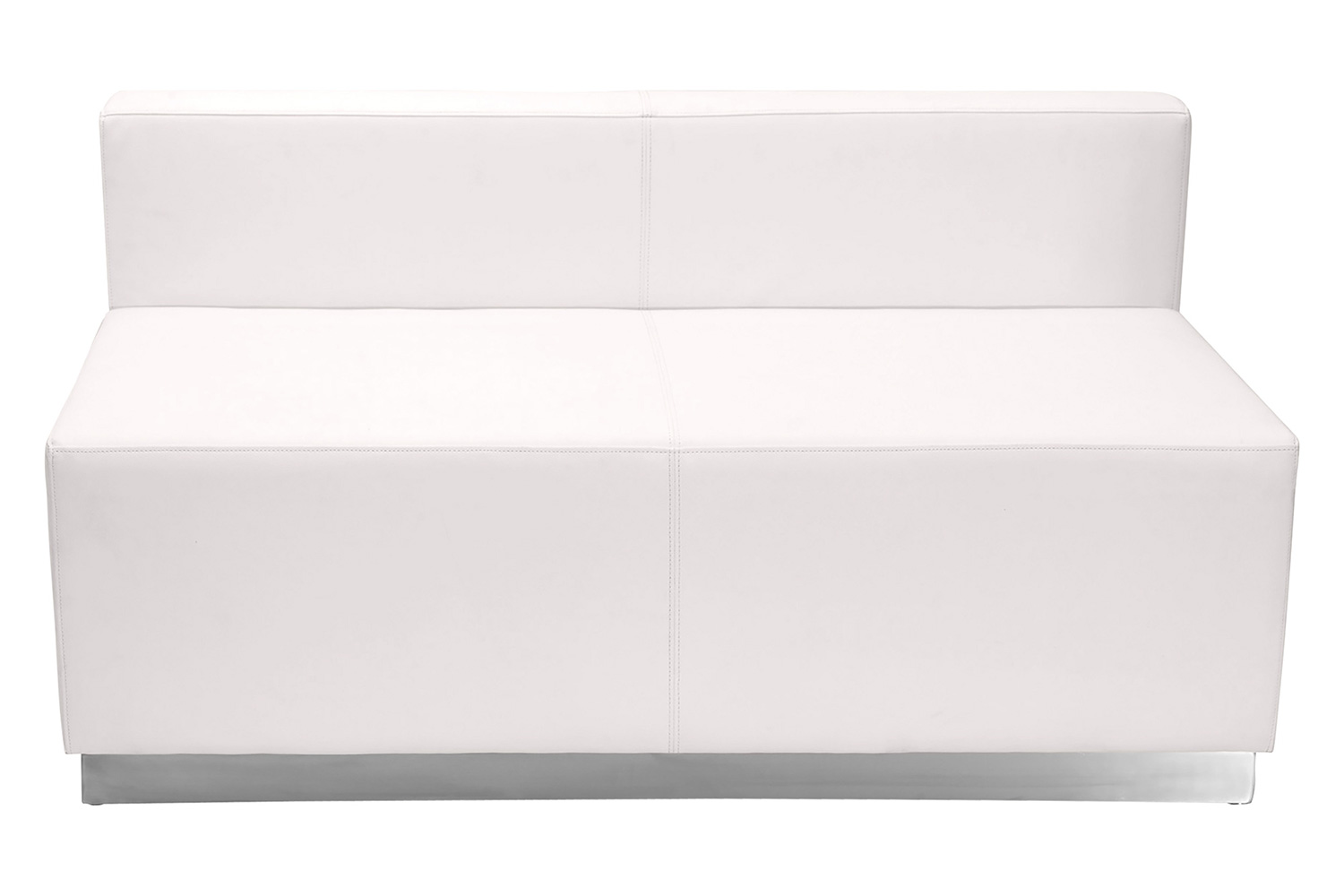 BLNK HERCULES Alon Series Set 2 LeatherSoft Reception Configuration 3 Pieces - Melrose White