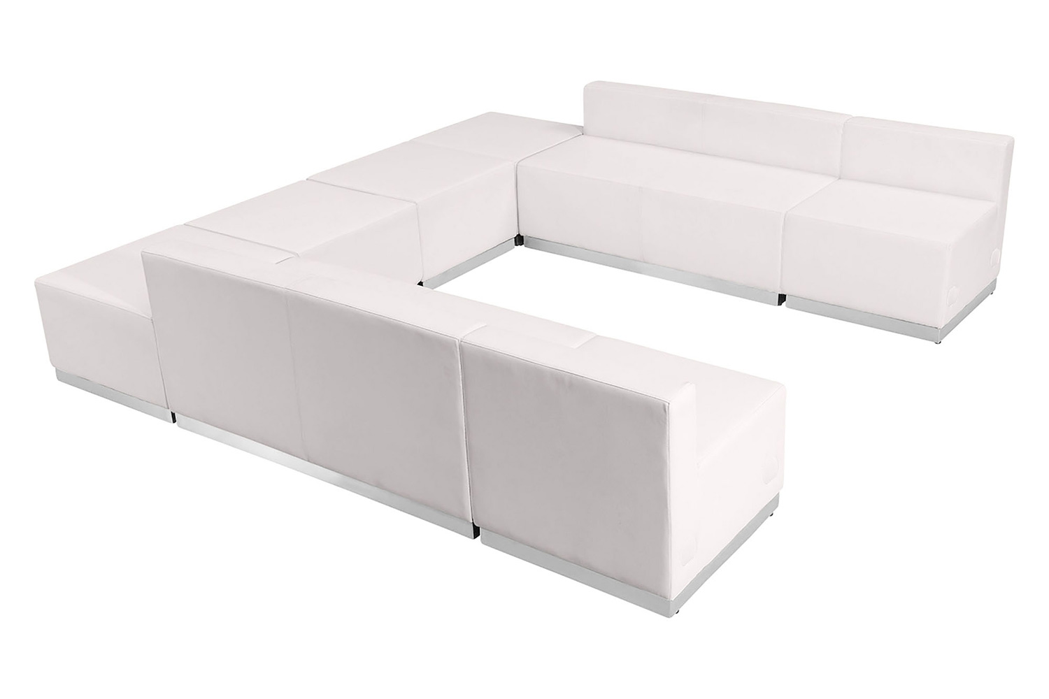 BLNK - HERCULES Alon Series Set 4 LeatherSoft Reception Configuration 8 Pieces