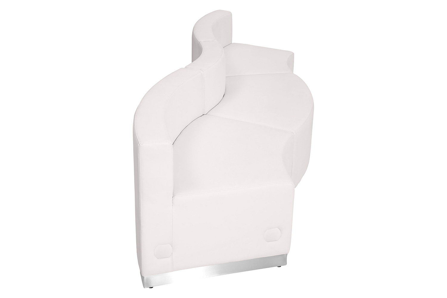 BLNK HERCULES Alon Series Set 3 LeatherSoft Reception Configuration 3 Pieces - Melrose White