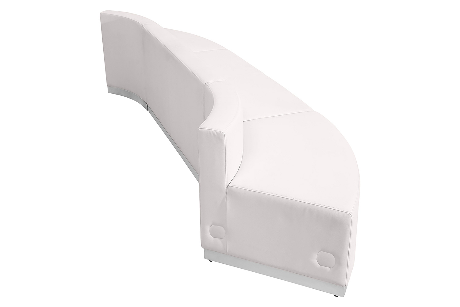 BLNK HERCULES Alon Series Set 7 LeatherSoft Reception Configuration 3 Pieces - Melrose White
