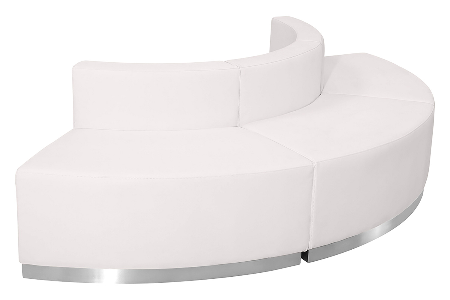 BLNK HERCULES Alon Series Set 9 LeatherSoft Reception Configuration 3 Pieces - Melrose White