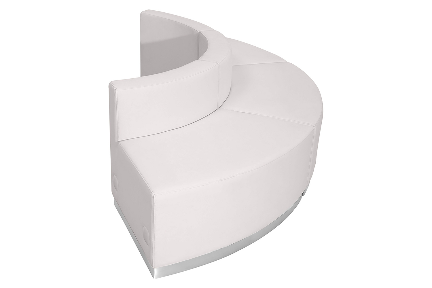 BLNK HERCULES Alon Series Set 9 LeatherSoft Reception Configuration 3 Pieces - Melrose White