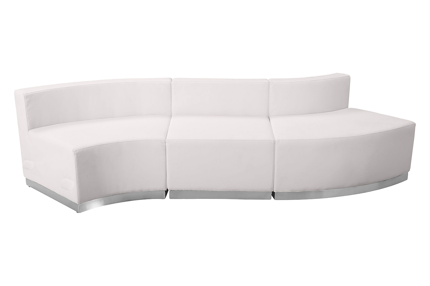 BLNK HERCULES Alon Series Set 10 LeatherSoft Reception Configuration 3 Pieces - Melrose White