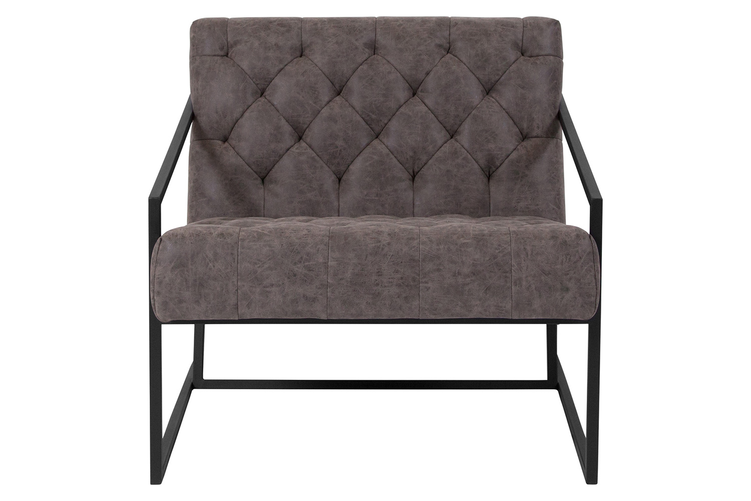 BLNK HERCULES Madison Series LeatherSoft Lounge Chair - Retro Gray