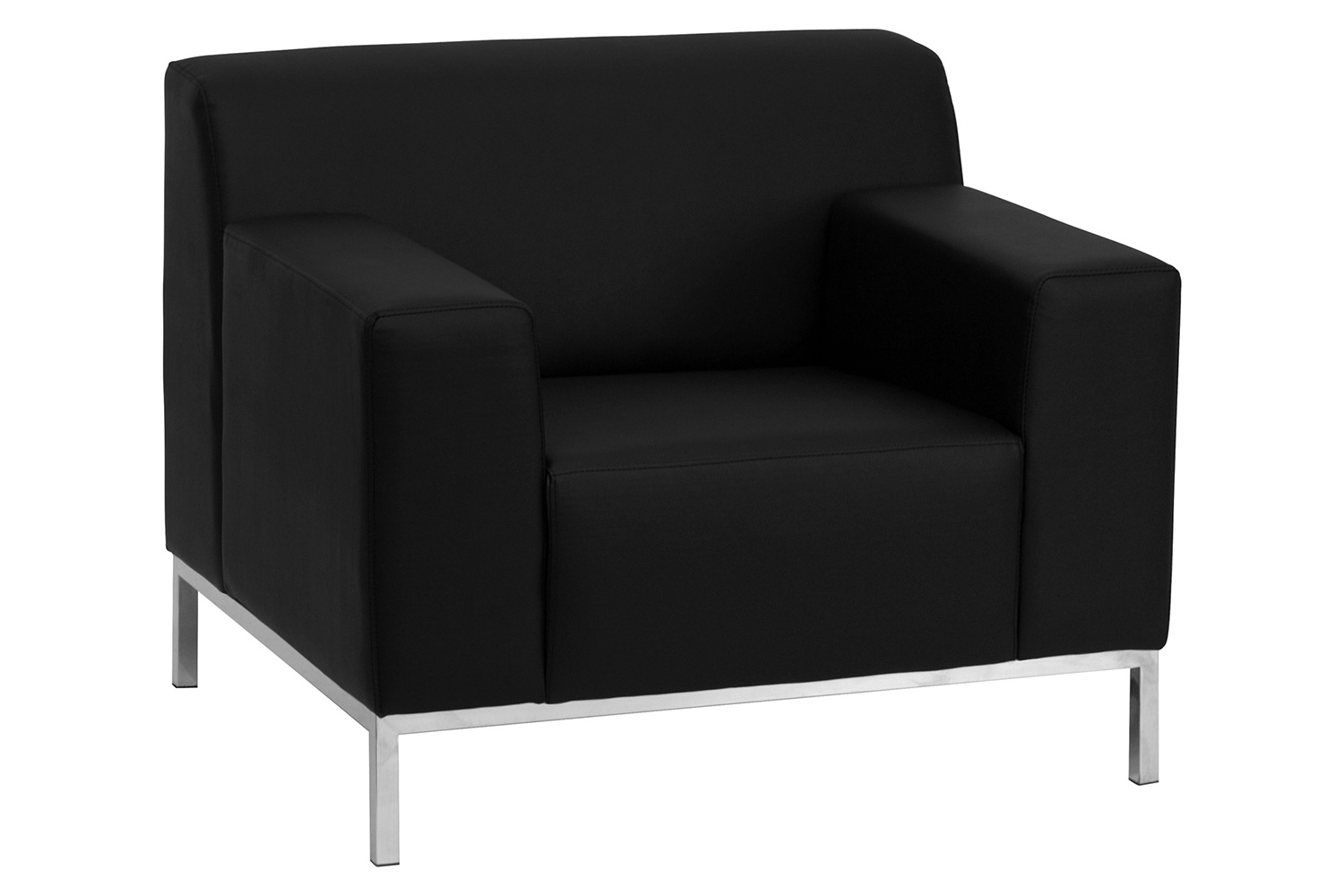 BLNK - HERCULES Definity Series LeatherSoft Contemporary Chair with Stainless Steel Frame