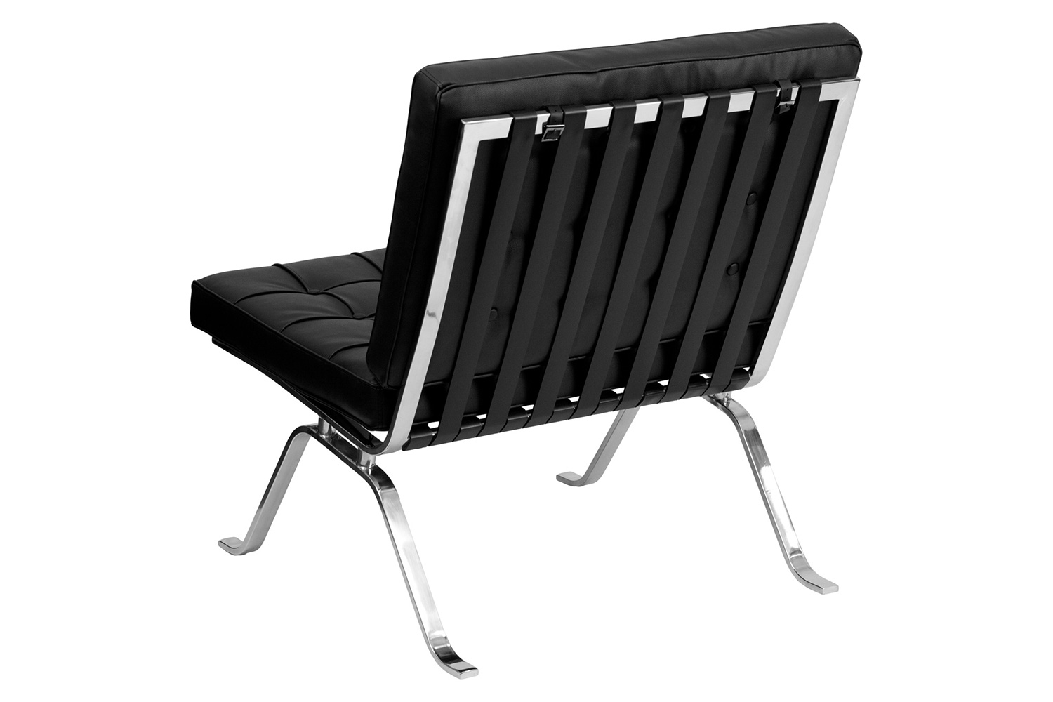 BLNK - LeatherSoft Lounge Chair with Curved Legs