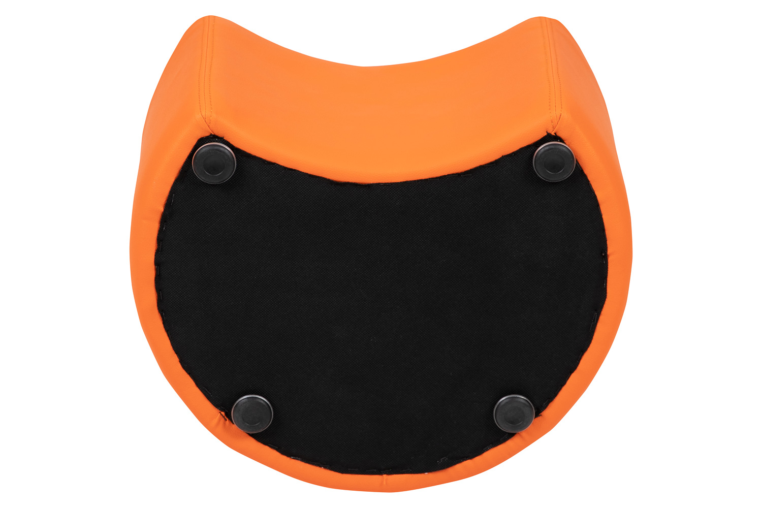 BLNK Nicholas Moon Flexible Soft Seating - Orange, 12"H Seat