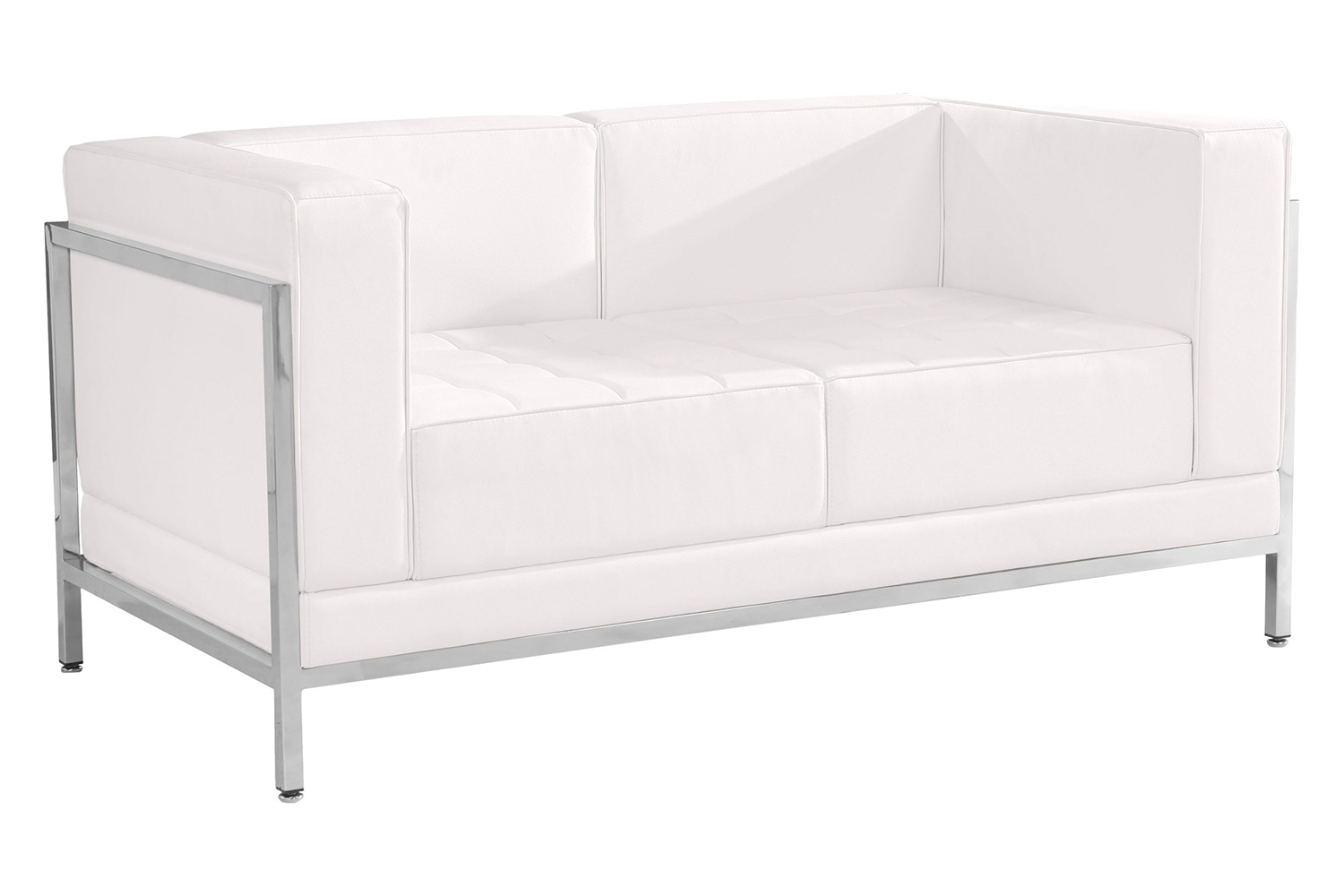 BLNK - HERCULES Imagination Series LeatherSoft Contemporary Loveseat with Encasing Frame