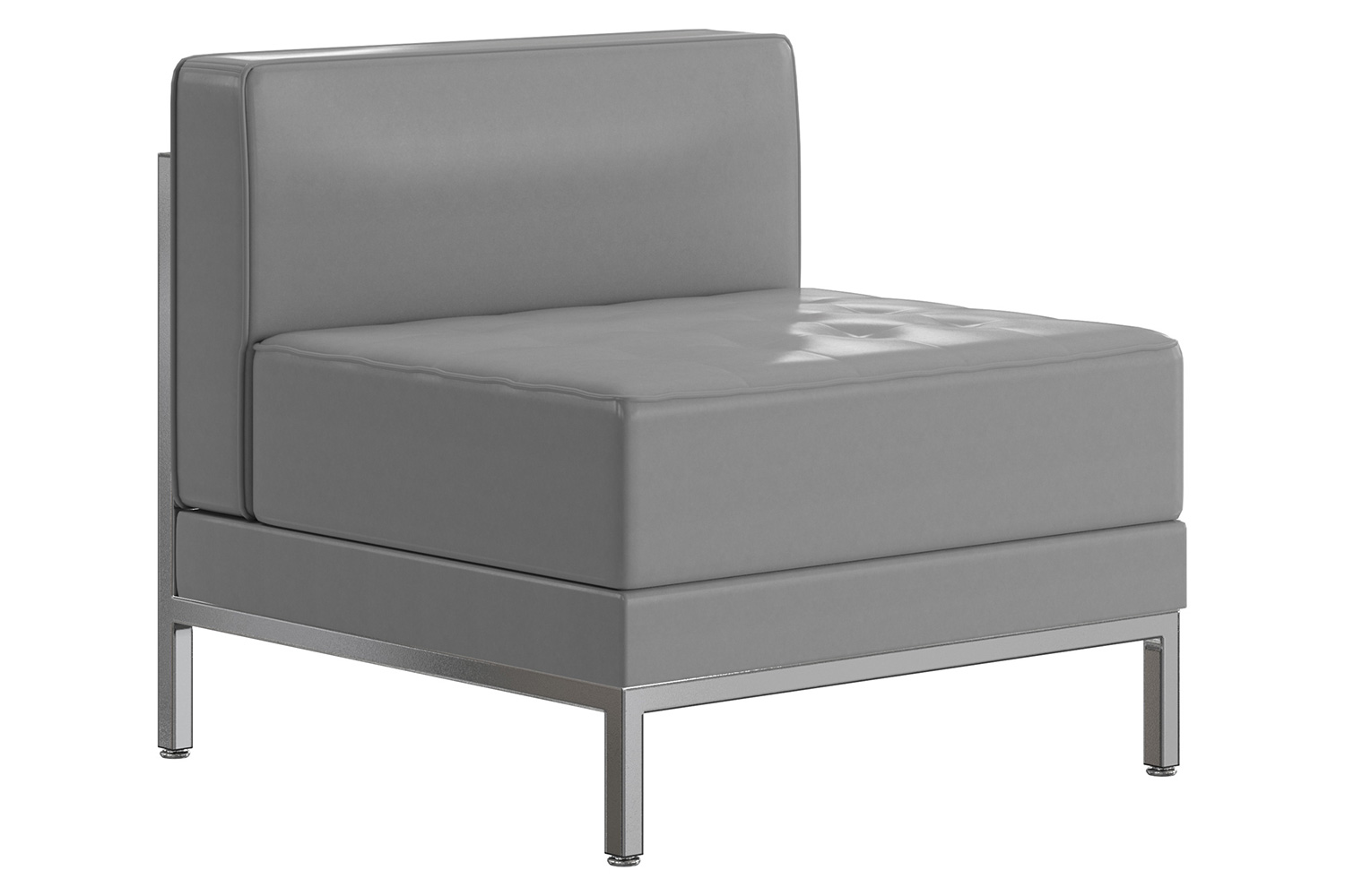 BLNK HERCULES Imagination Series LeatherSoft Contemporary Middle Chair - Gray