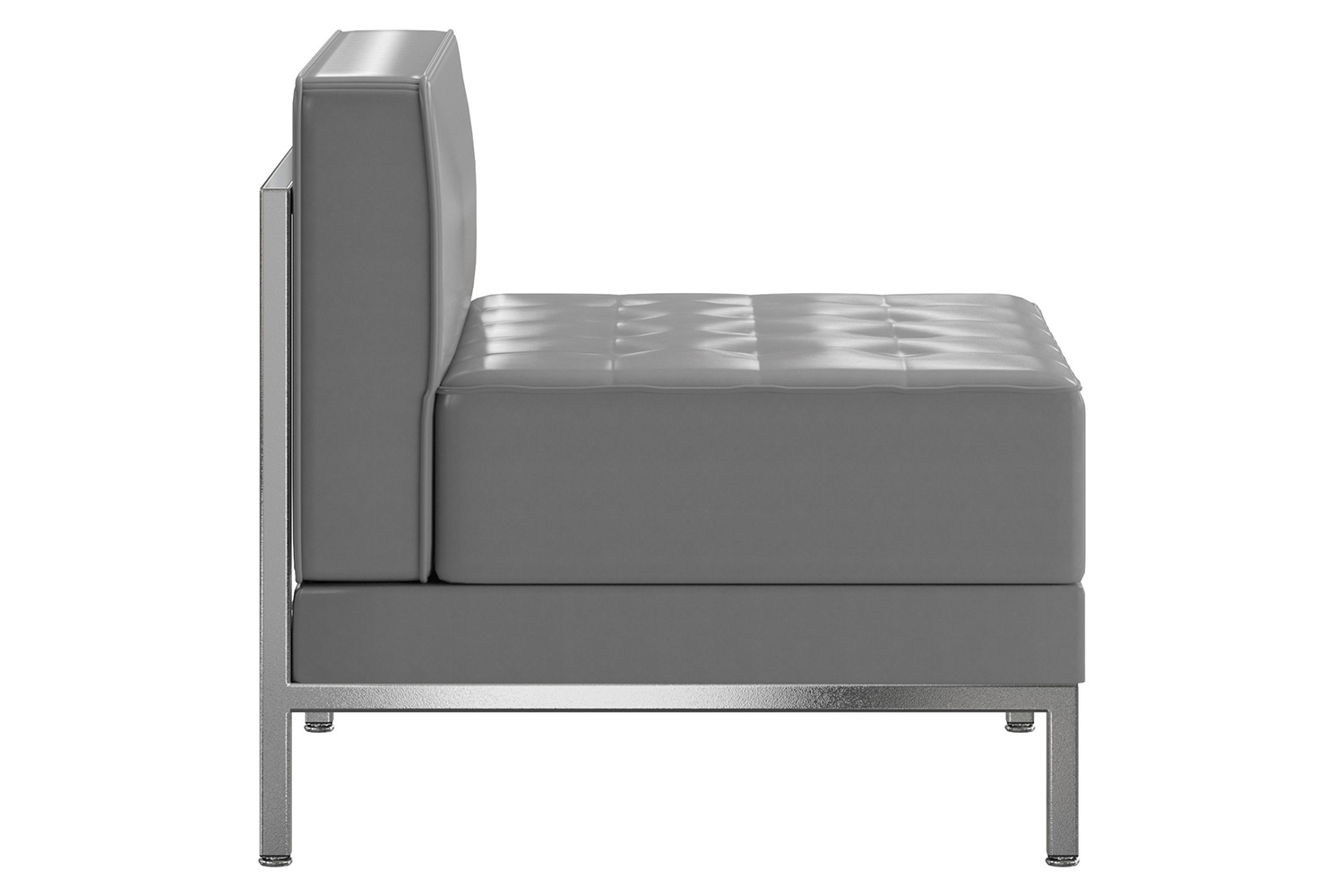 BLNK HERCULES Imagination Series LeatherSoft Contemporary Middle Chair - Gray