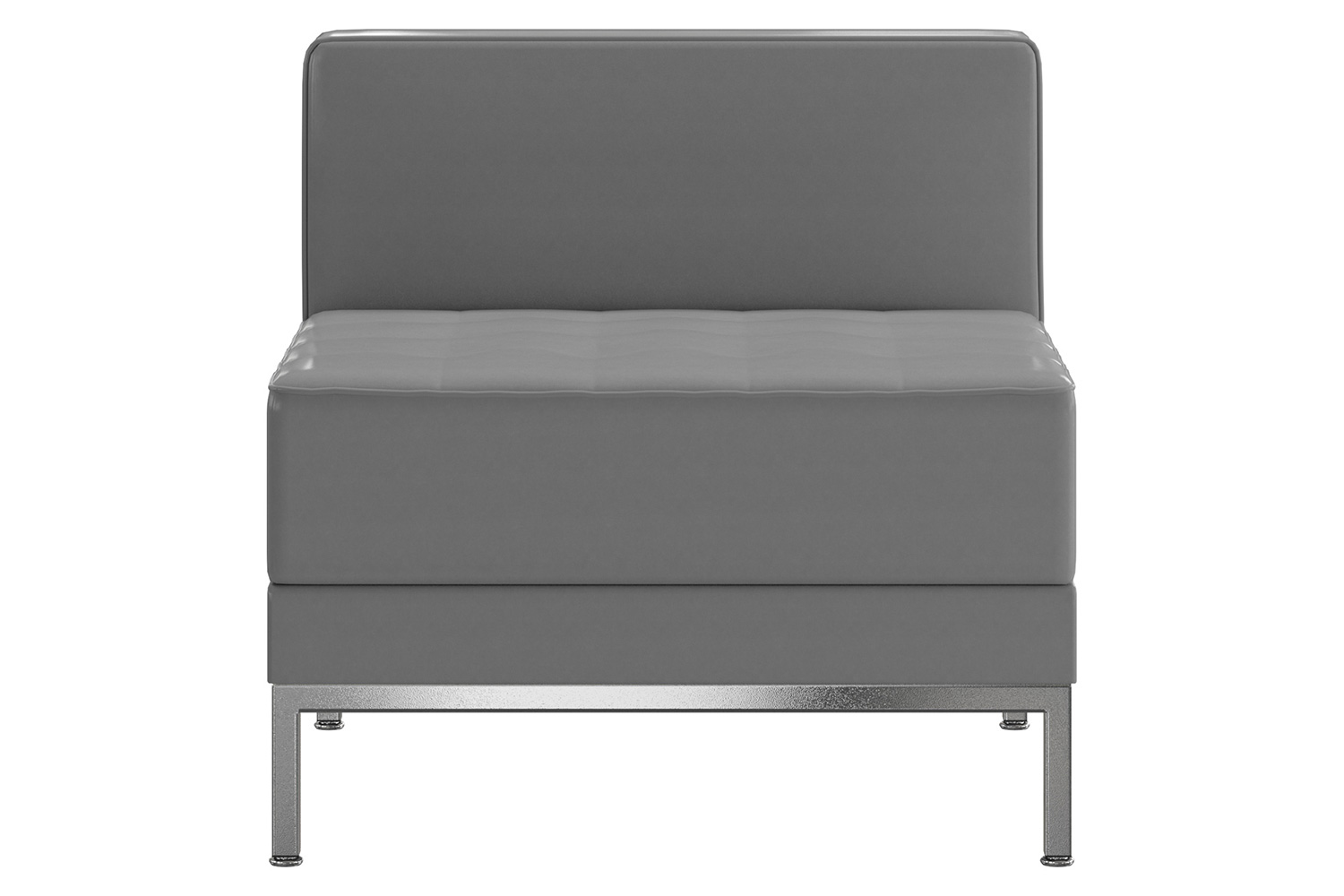 BLNK HERCULES Imagination Series LeatherSoft Contemporary Middle Chair - Gray