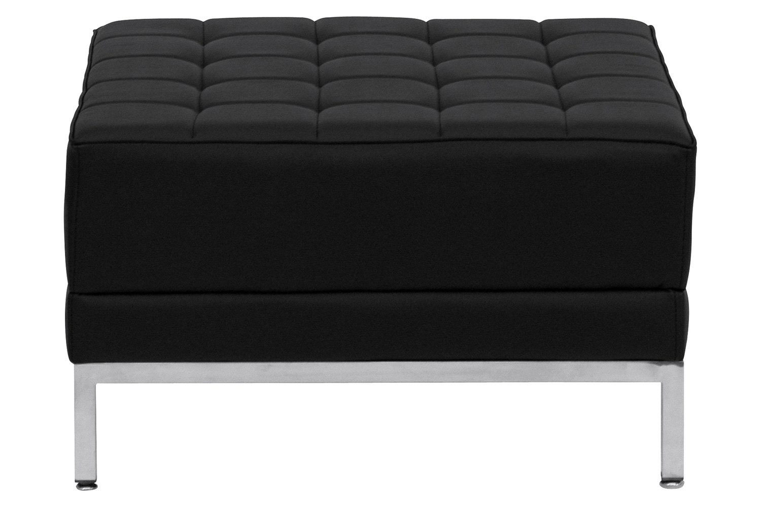 BLNK HERCULES Imagination Series LeatherSoft Ottoman - Black