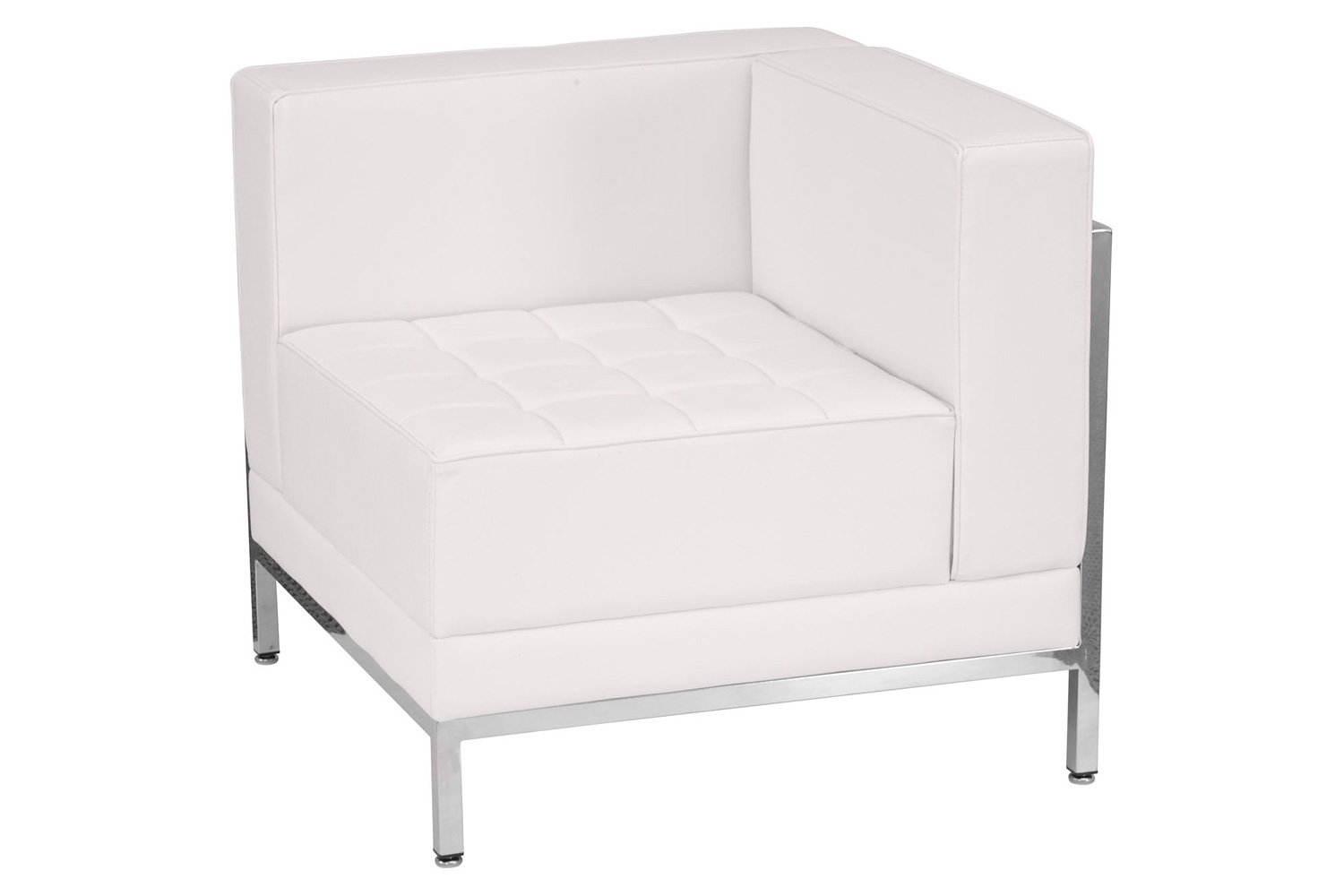 BLNK - HERCULES Imagination Series LeatherSoft Contemporary Right Corner Chair with Encasing Frame