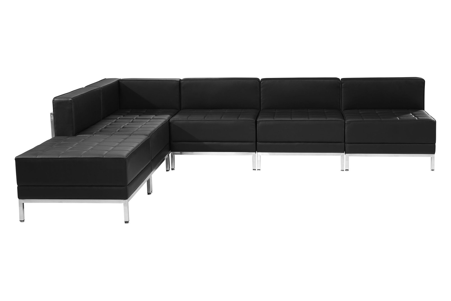 BLNK - HERCULES Imagination Series Set 10 LeatherSoft Sectional Configuration 6 Pieces