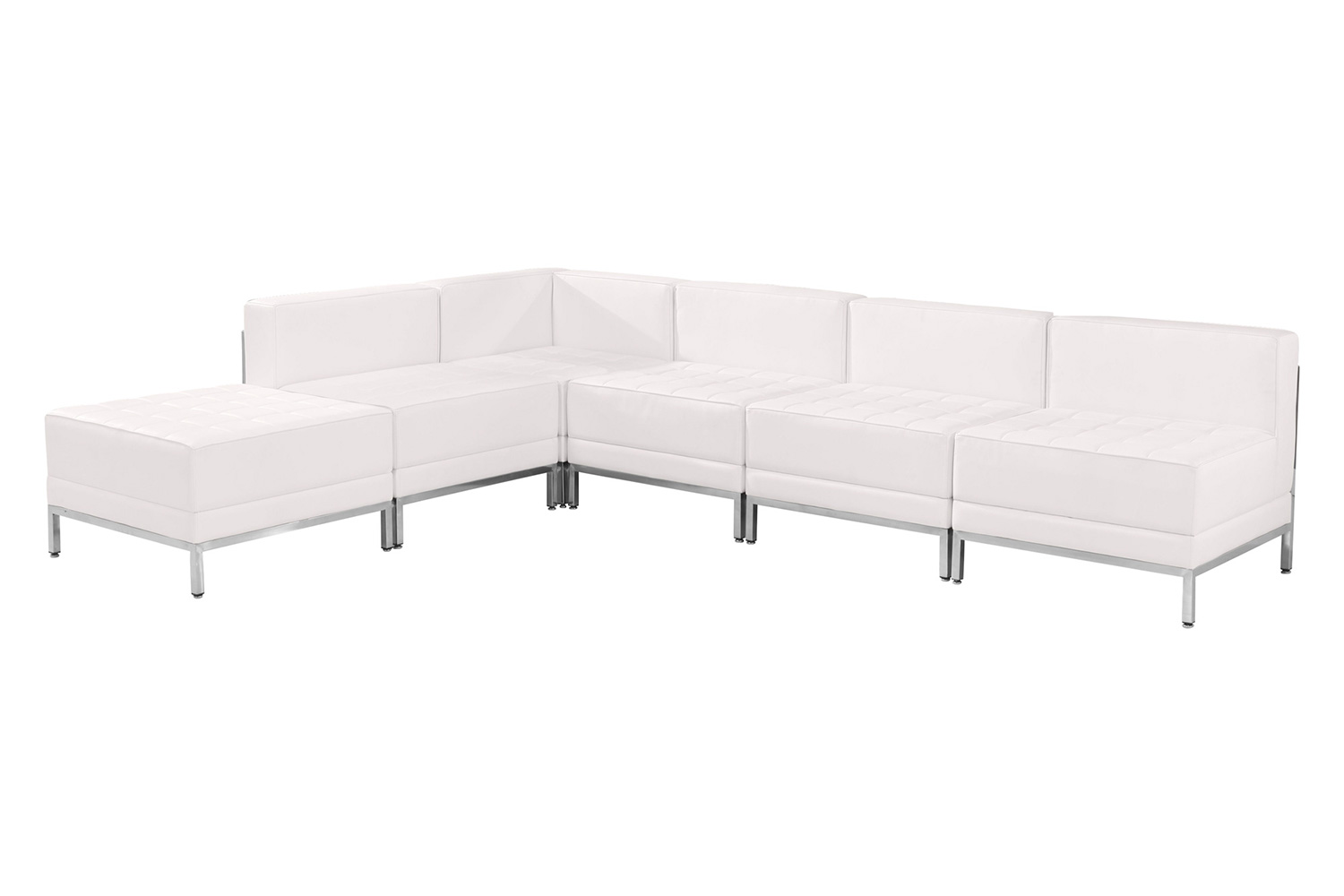 BLNK - HERCULES Imagination Series Set 10 LeatherSoft Sectional Configuration 6 Pieces