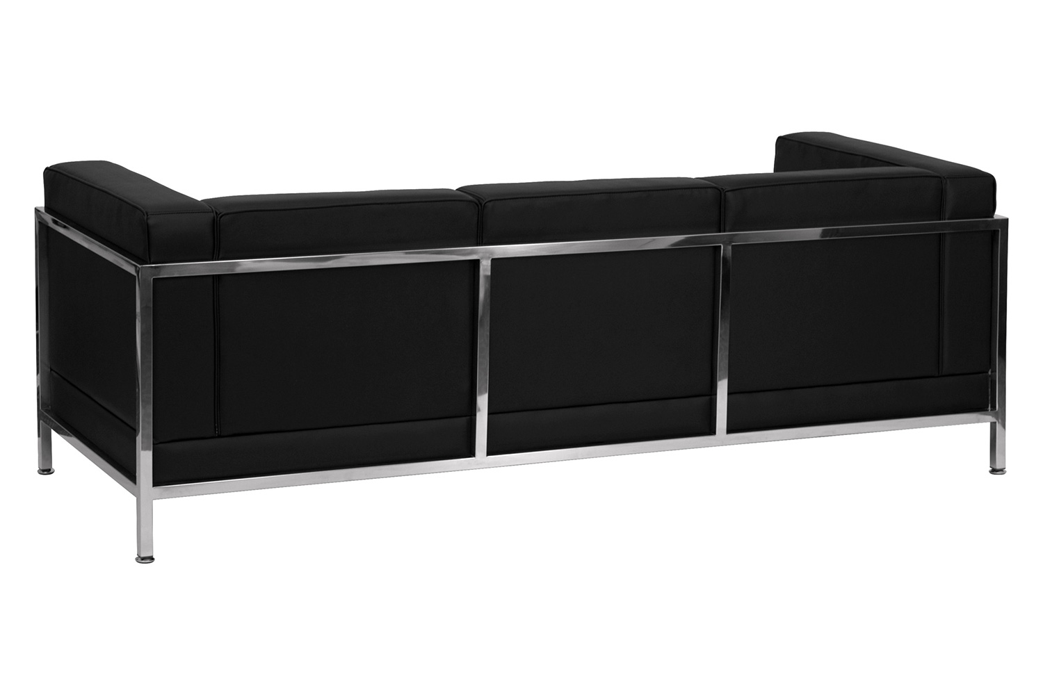 BLNK HERCULES Imagination Series LeatherSoft Contemporary Sofa with Encasing Frame - Black