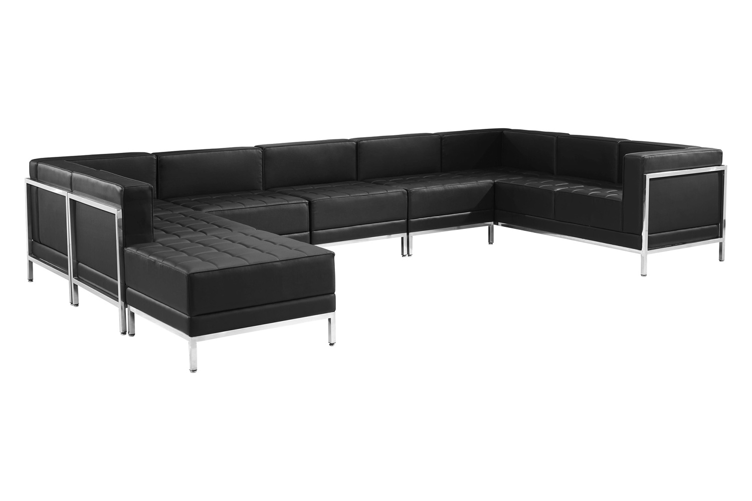 BLNK - HERCULES Imagination Series LeatherSoft U-Shape Sectional Configuration 7 Pieces