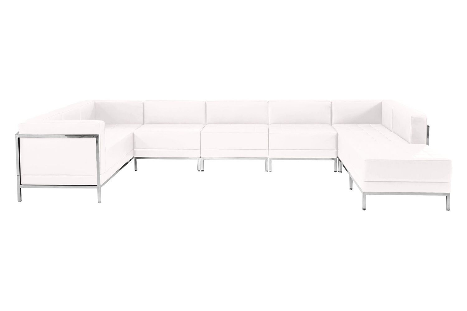 BLNK - HERCULES Imagination Series LeatherSoft U-Shape Sectional Configuration 7 Pieces