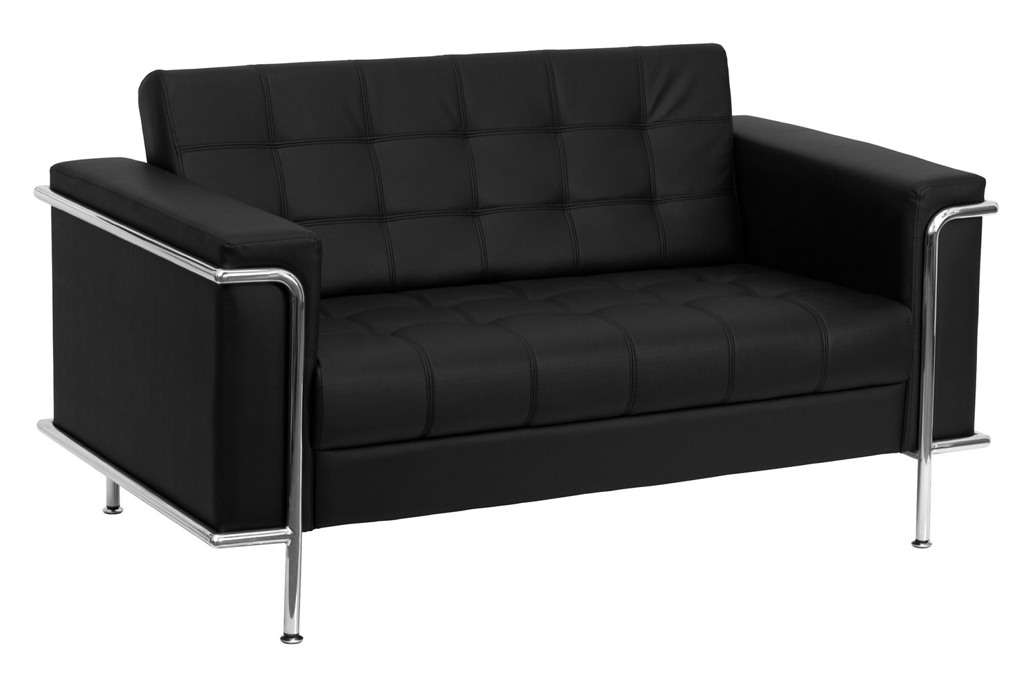 BLNK - HERCULES Lesley Series LeatherSoft Contemporary Loveseat with Encasing Frame