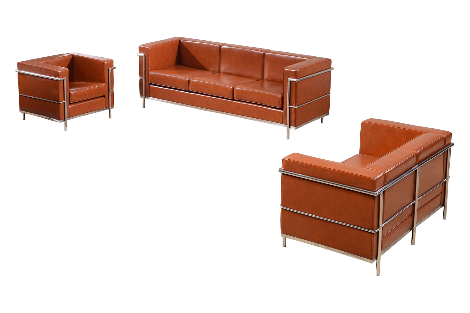 BLNK HERCULES Regal Series LeatherSoft Reception Set - Cognac