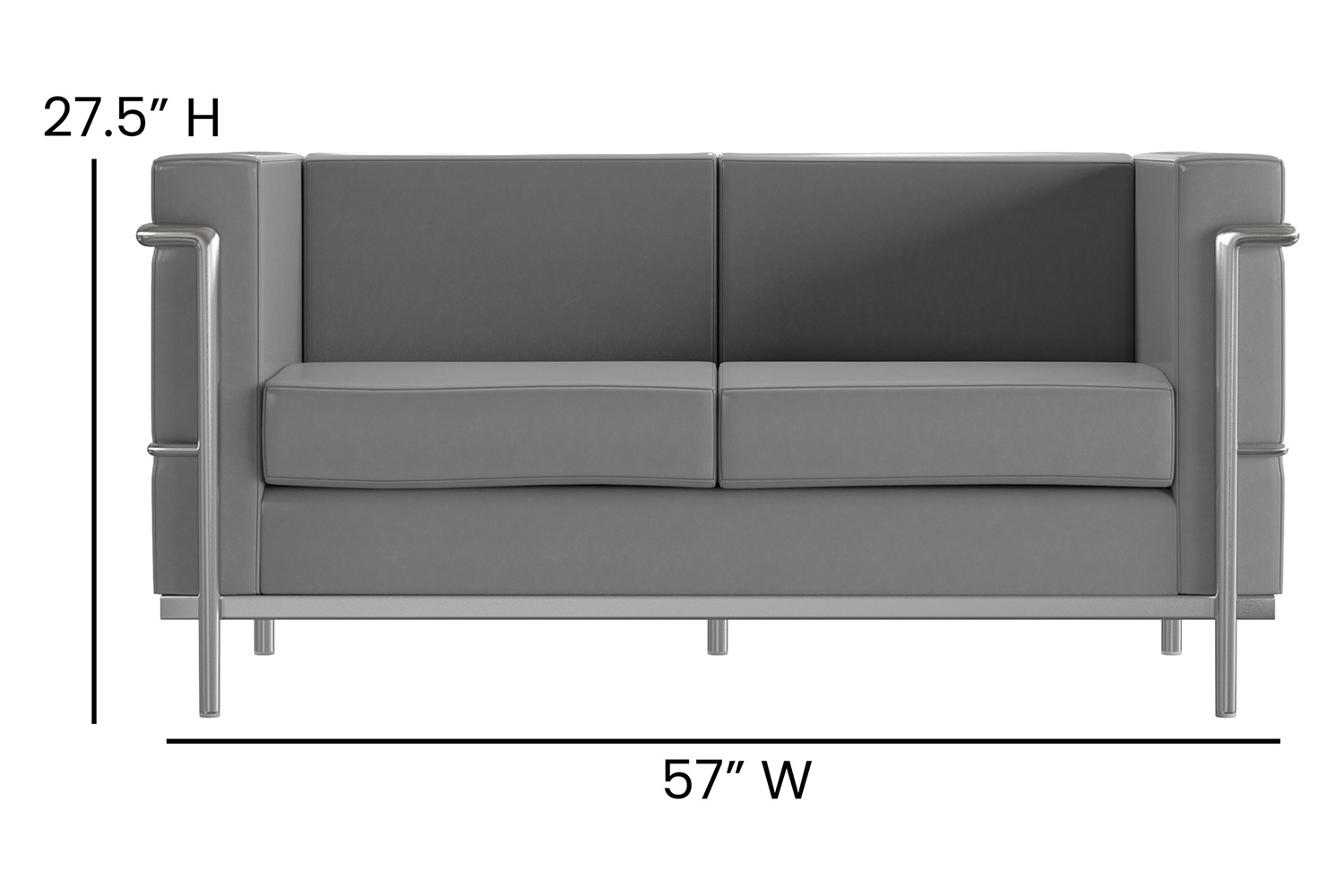 BLNK HERCULES Regal Series LeatherSoft Reception Set - Gray
