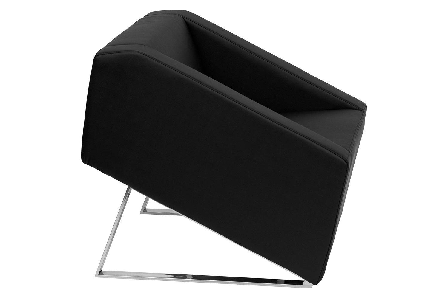 BLNK HERCULES Smart Series LeatherSoft Lounge Chair - Black